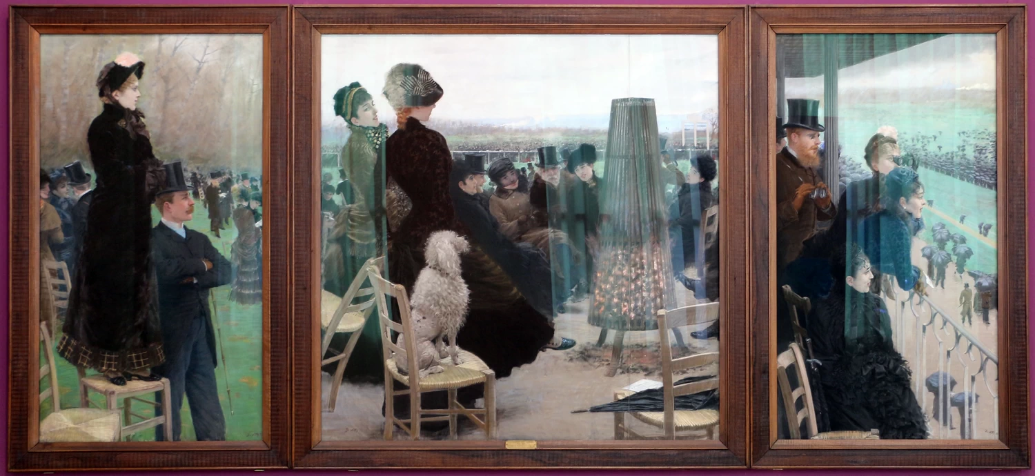 Giuseppe De Nittis - le corse al bois de boulogne, Galleria d'Arte Moderna, Roma